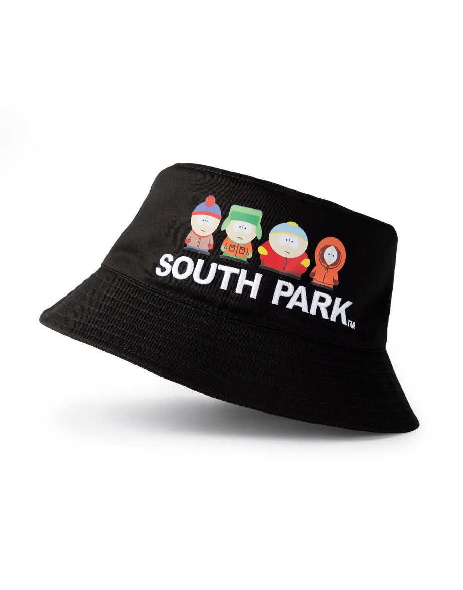 Vanilla Underground South Park Black Character Line Up Bucket Hat