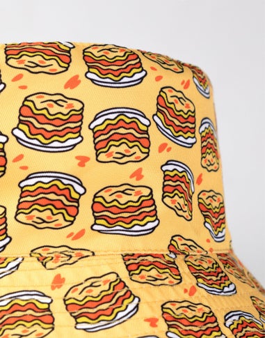 Vanilla Underground Garfield Orange Reversible Face & Lasagne Bucket Hat