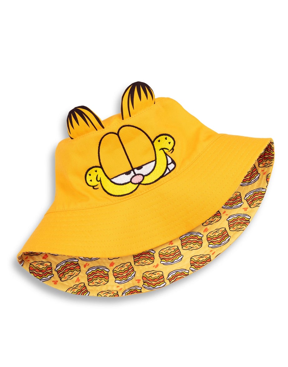 Vanilla Underground Garfield Orange Reversible Face & Lasagne Bucket Hat