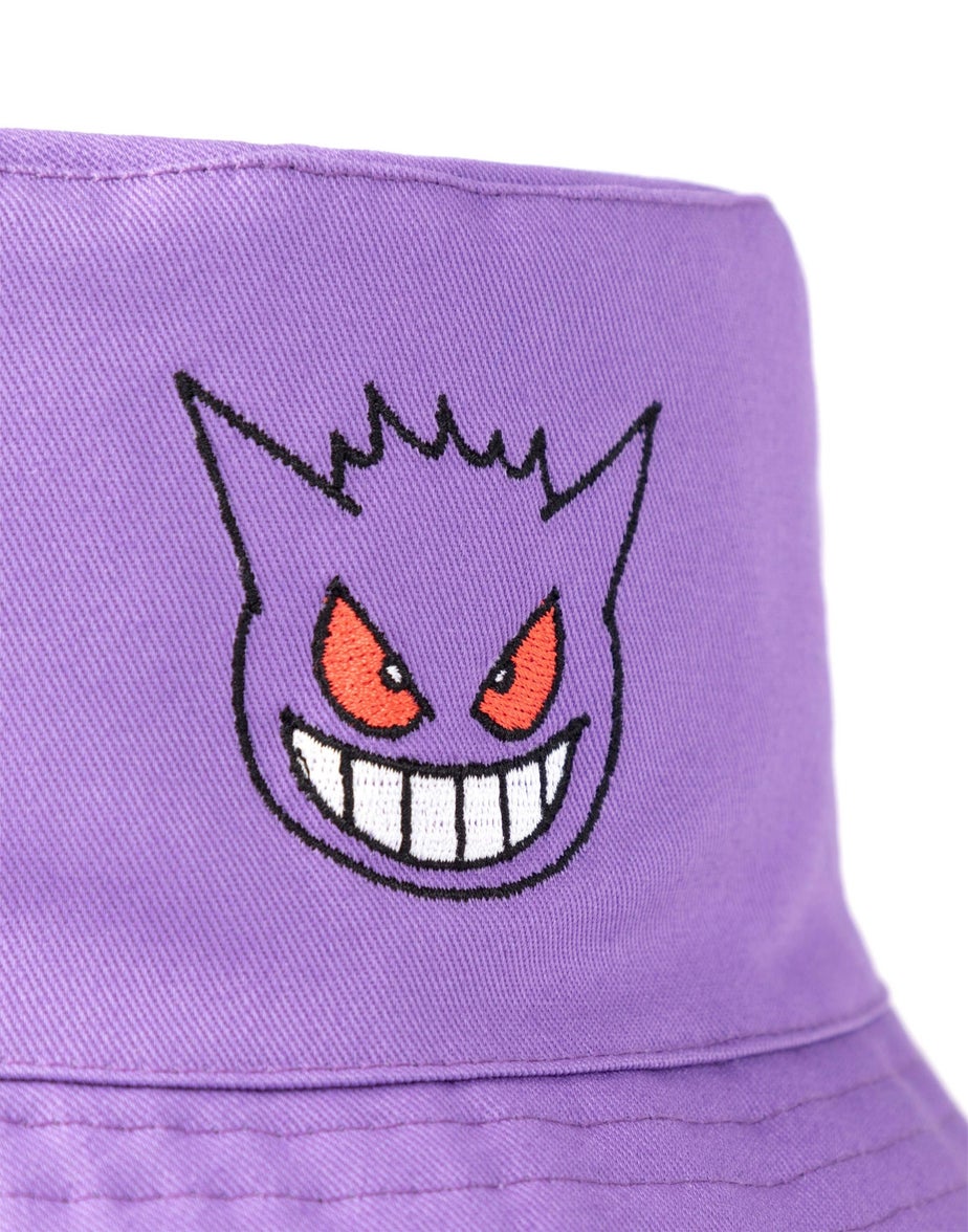 Vanilla Underground Pokemon Purple Gengar Character Bucket Hat