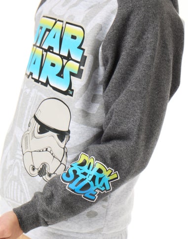 Vanilla Underground Star Wars Kids Grey Hoodie (3-10 Years)