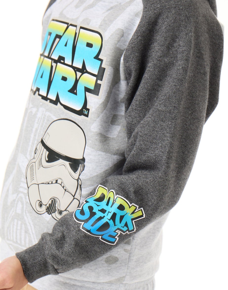 Vanilla Underground Star Wars Kids Grey Hoodie (3-10 Years)