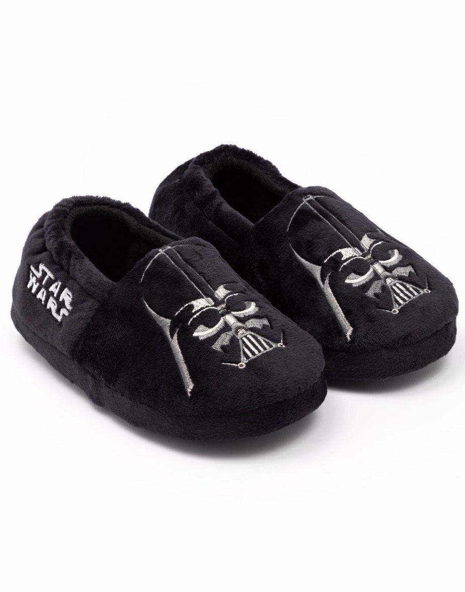 Star Wars Black Darth Vader Kids Slippers (Younger 10-Older 4)