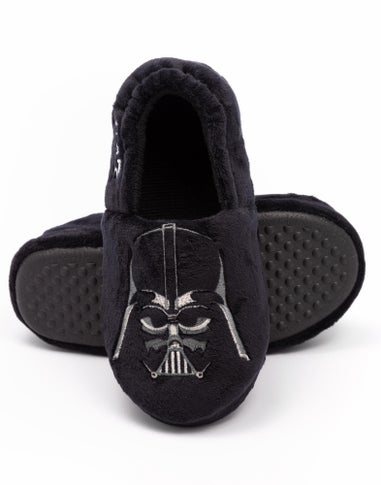 Star Wars Black Darth Vader Kids Slippers (Younger 10-Older 4)