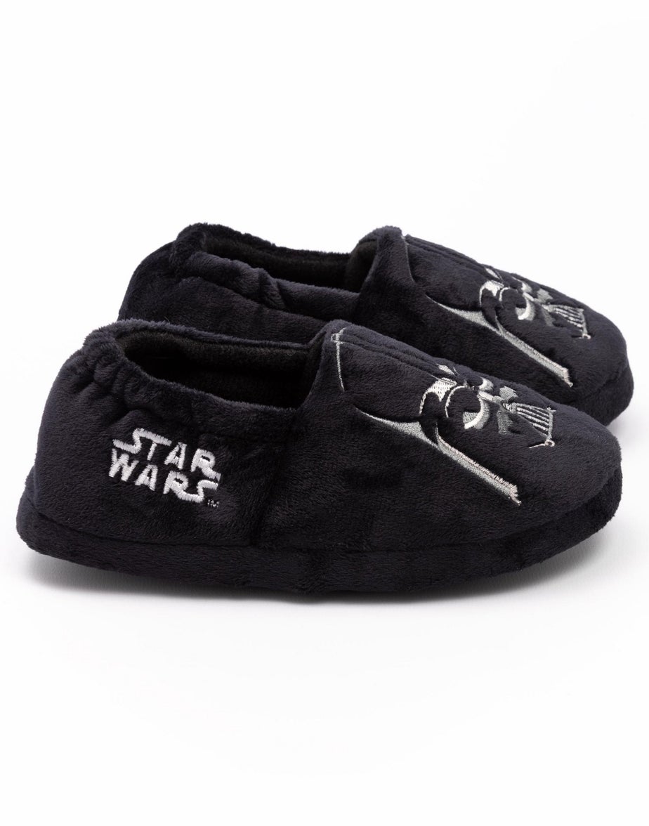 Star Wars Black Darth Vader Kids Slippers (Younger 10-Older 4)