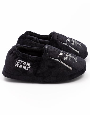 Star Wars Black Darth Vader Kids Slippers (Younger 10-Older 4)