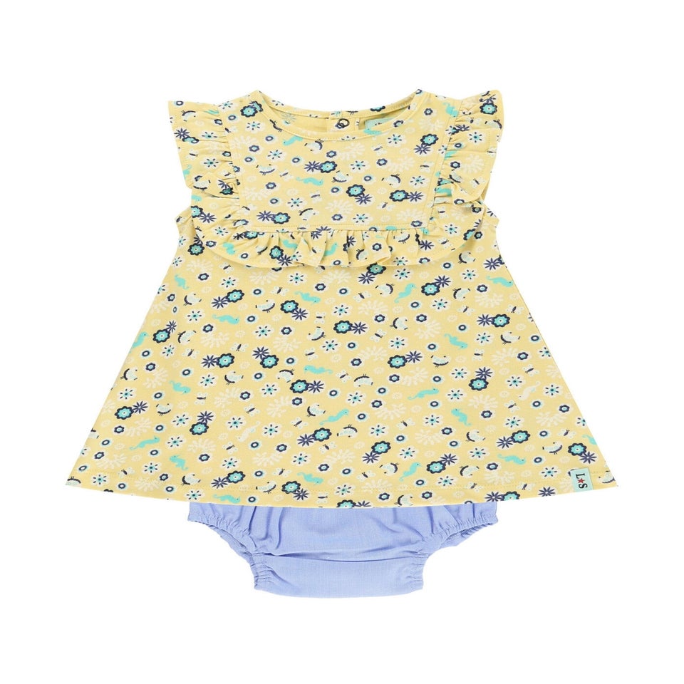 Lilly & Sid Multicoloured Sea Floral Print Top & Pant Set (0- 24 Months)