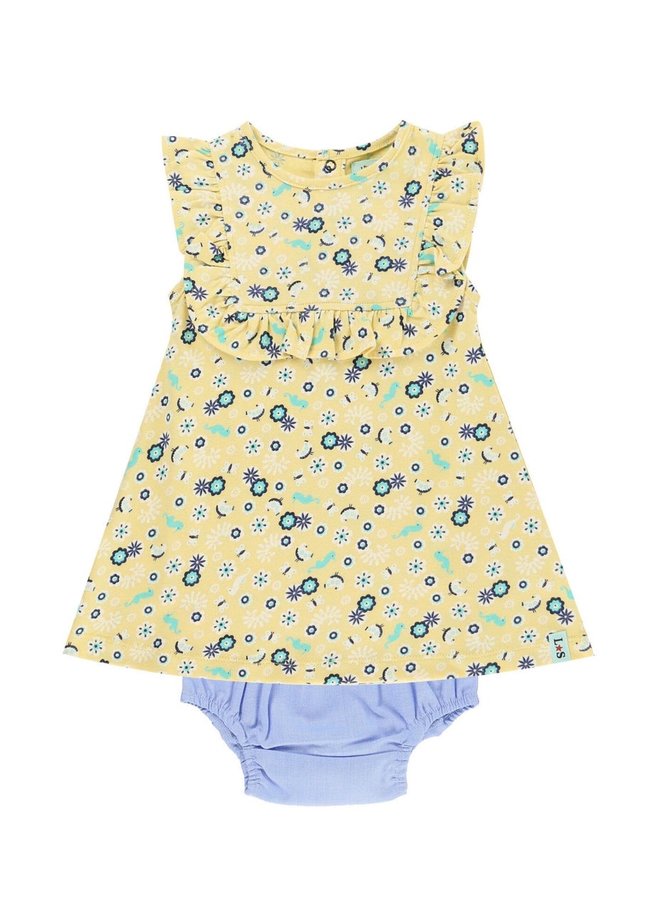 Lilly & Sid Multicoloured Sea Floral Print Top & Pant Set (0- 24 Months)
