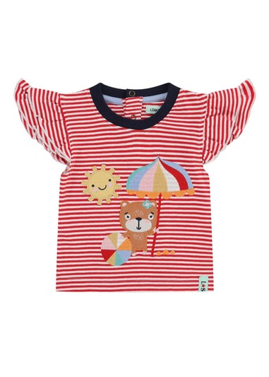 Lilly & Sid Multic Lilly At The Beach Applique Top & Short Set (0- 24 Months)