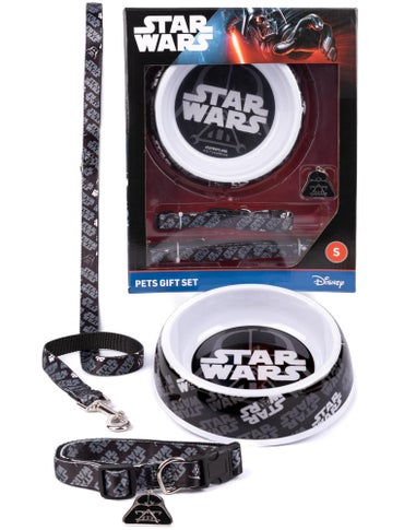 Star Wars Black Dog Bowl Collar Charm & Lead Gift Set