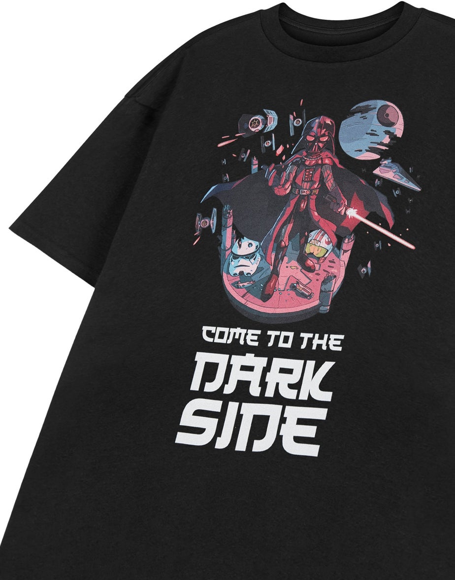 Star Wars Black Come To The Dark Side T Shirt