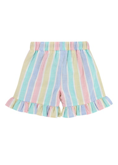 Lilly & Sid Multicoloured Deckchair Stripe Print Shorts (24 Months- 7 Years)