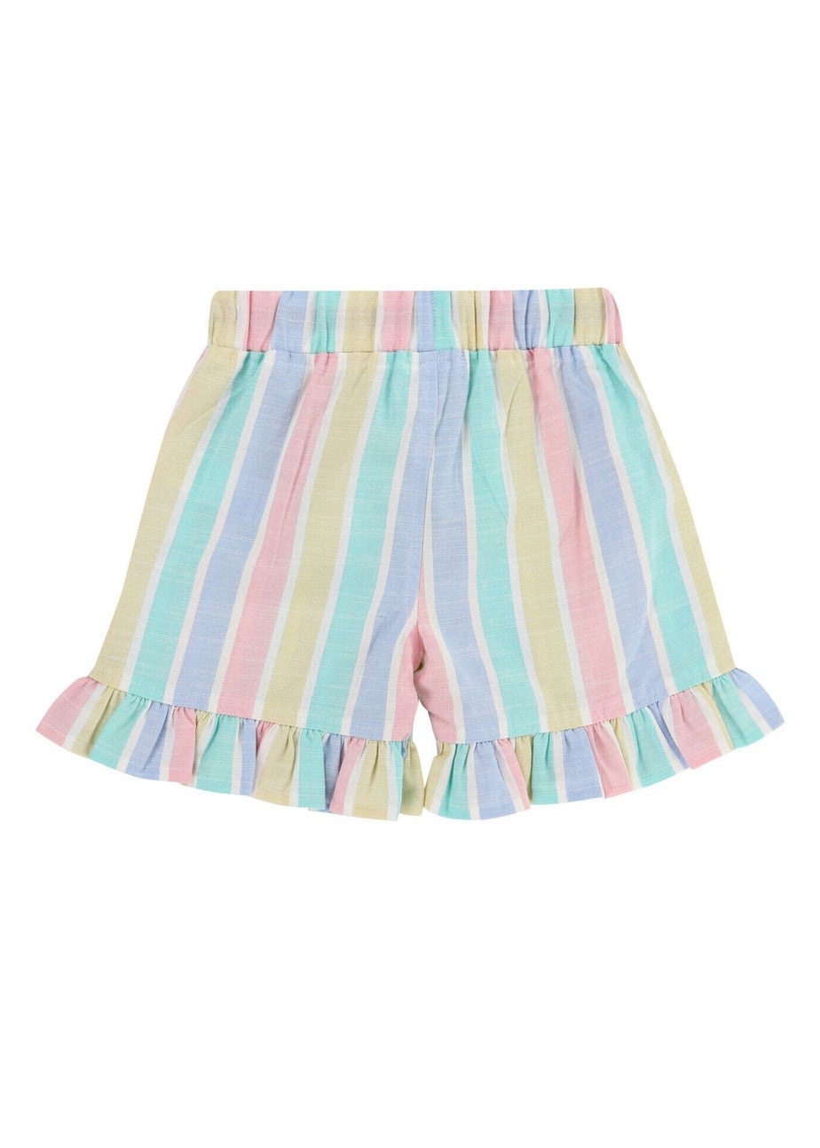 Lilly & Sid Multicoloured Deckchair Stripe Print Shorts (24 Months- 7 Years)