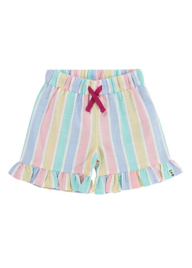 Lilly & Sid Multicoloured Deckchair Stripe Print Shorts (24 Months- 7 Years)