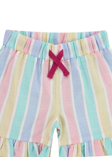 Lilly & Sid Multicoloured Deckchair Stripe Print Shorts (24 Months- 7 Years)