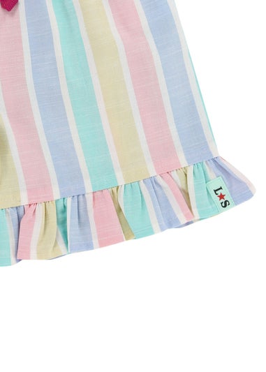 Lilly & Sid Multicoloured Deckchair Stripe Print Shorts (24 Months- 7 Years)