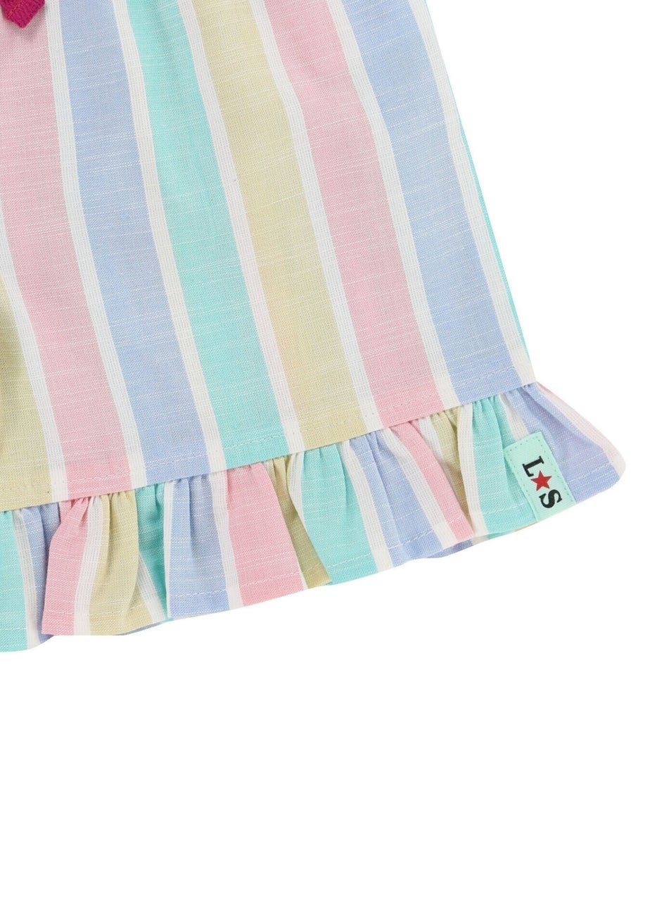 Lilly & Sid Multicoloured Deckchair Stripe Print Shorts (24 Months- 7 Years)