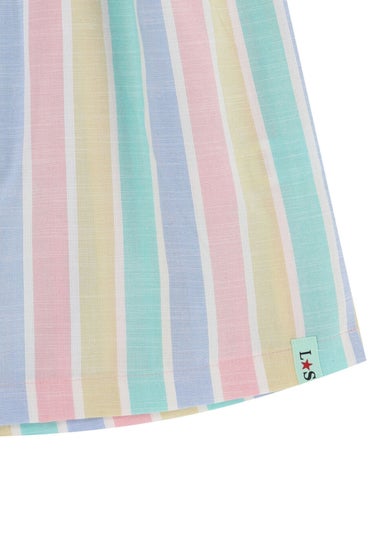 Lilly & Sid Multicoloured Lilly & Deckchair Stripe Print Dress (0-8 Years)