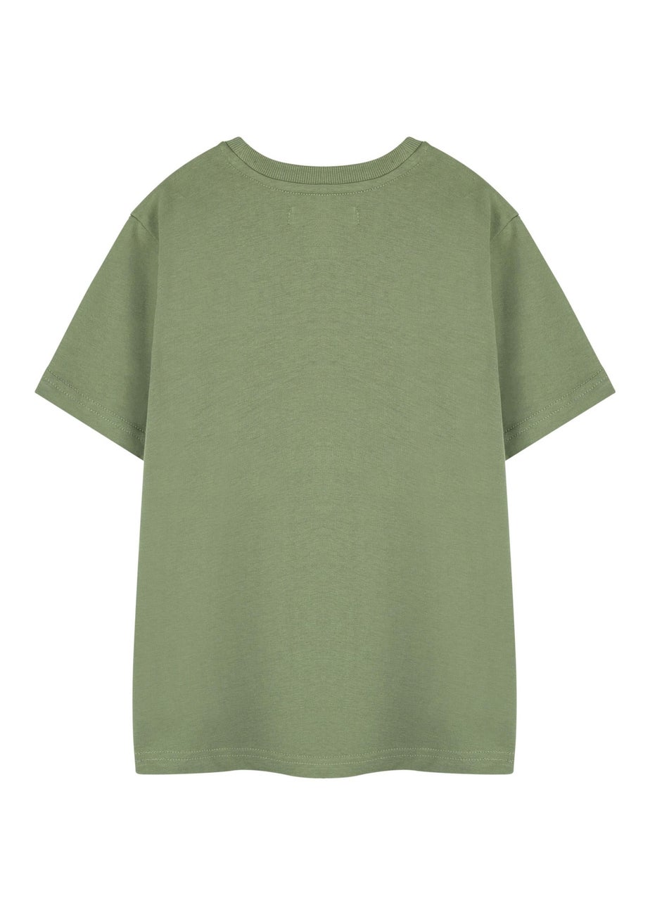 Star Wars Khaki The Mandalorian Grogu Kids T Shirt (3-14 Years)