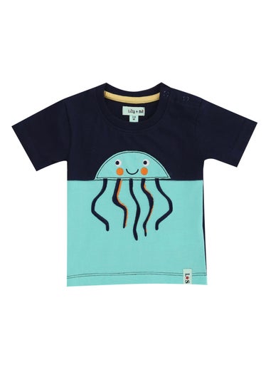 Lilly & Sid Multicoloured Jellyfish Print Top & Short Set (0- 24 Months)