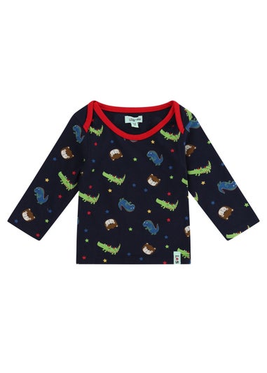 Lilly & Sid Multicoloured Dinosaur Print Top & Jogger Set (0- 24 Months)