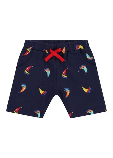 Lilly & Sid Multicoloured Boat Print Top & Short Set (0- 24 Months)