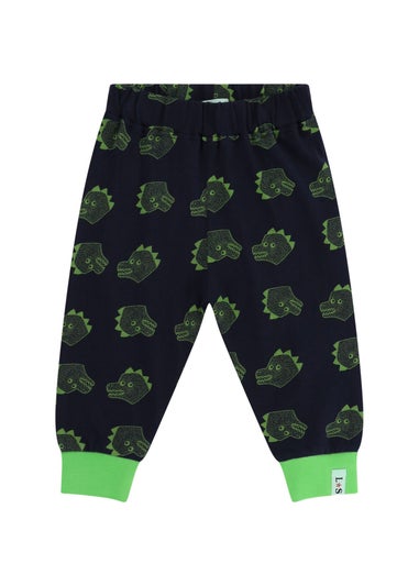 Lilly & Sid Multicoloured Dinosaur Applique Top & Jogger Set (0- 24 Months)