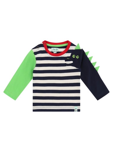 Lilly & Sid Multicoloured Dinosaur Applique Top & Jogger Set (0- 24 Months)