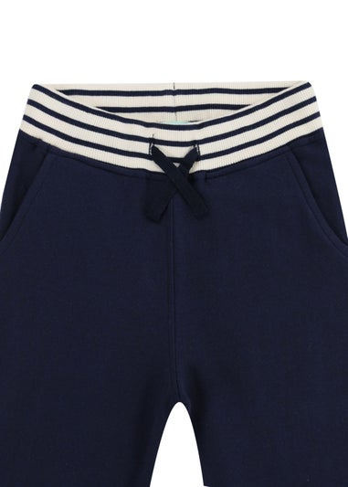 Lilly & Sid Navy Dinosaur Applique Joggers (6 Months- 8 Years)