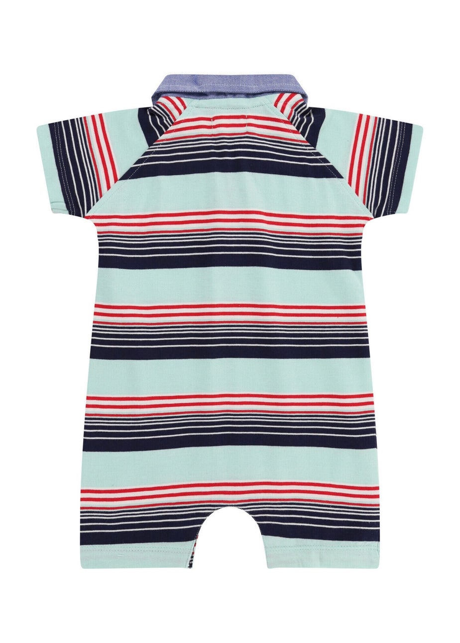 Lilly & Sid Multicoloured Stripe Print Romper (0-12 Months)