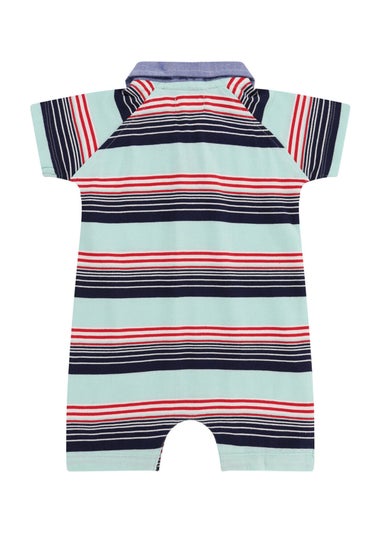 Lilly & Sid Multicoloured Stripe Print Romper (0-12 Months)