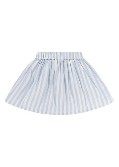Lilly & Sid Organic Cotton Blue Fish Applique Skirt (24 Months- 7 Years)