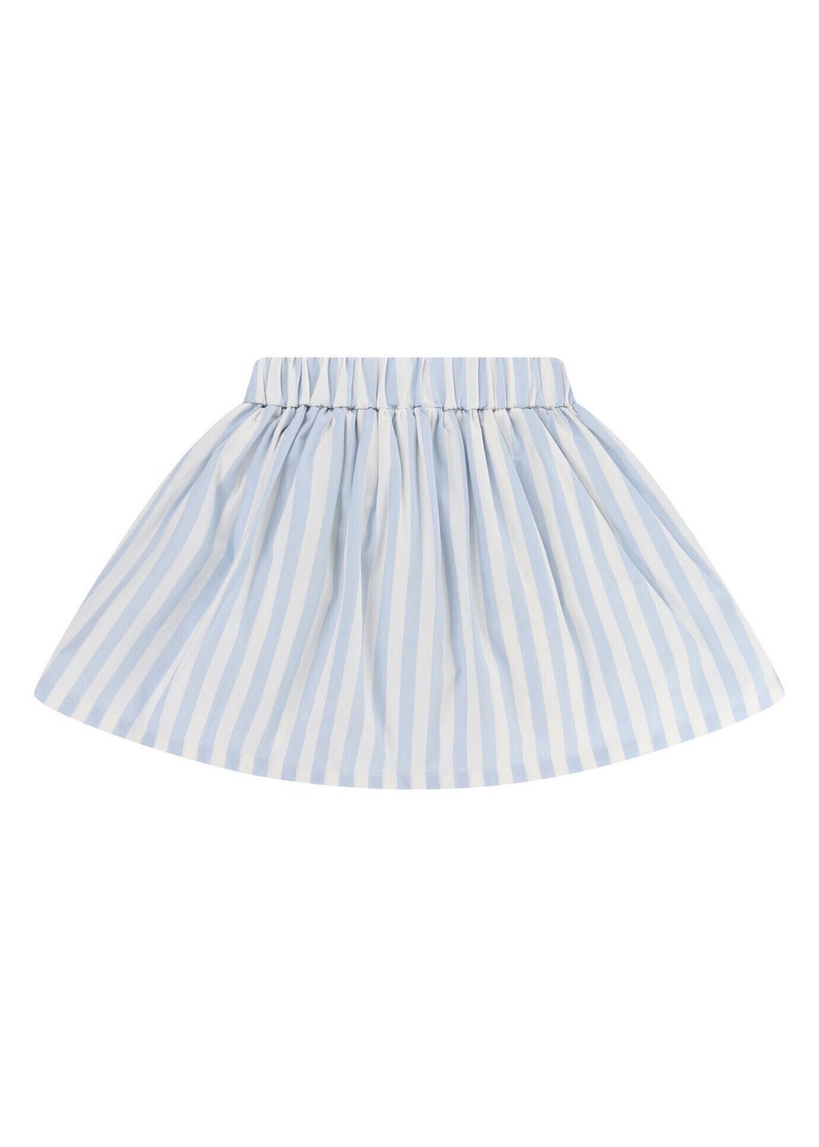Lilly & Sid Organic Cotton Blue Fish Applique Skirt (24 Months- 7 Years)