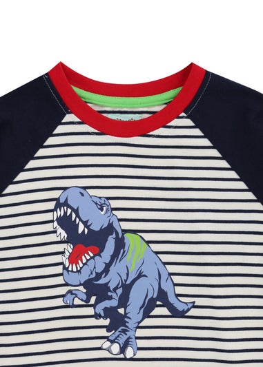 Lilly & Sid Organic Cotton Multicoloured Dinosaur Print Top (0-8 Years)