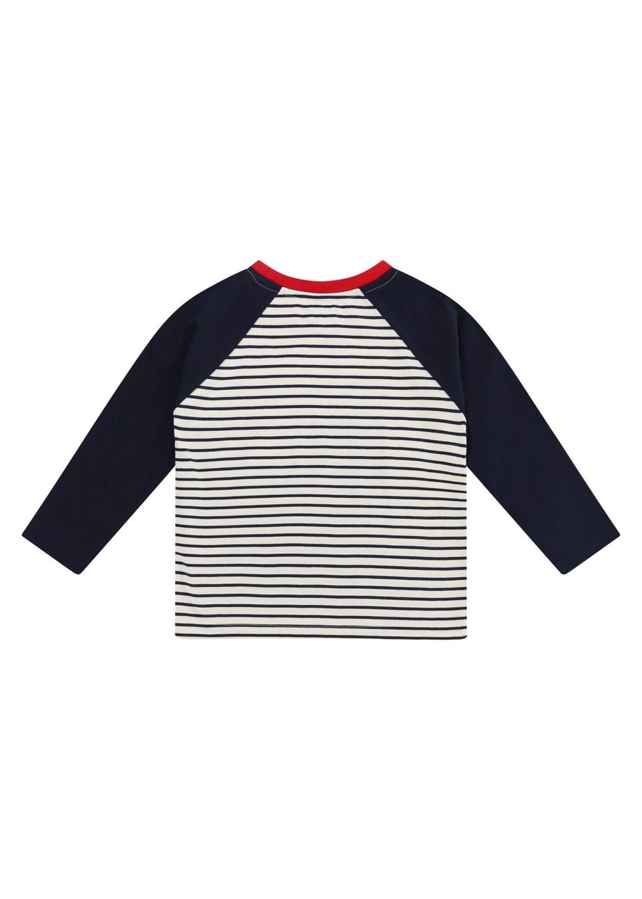 Lilly & Sid Organic Cotton Multicoloured Dinosaur Print Top (0-8 Years)