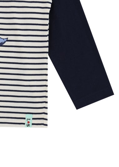 Lilly & Sid Organic Cotton Multicoloured Dinosaur Print Top (0-8 Years)