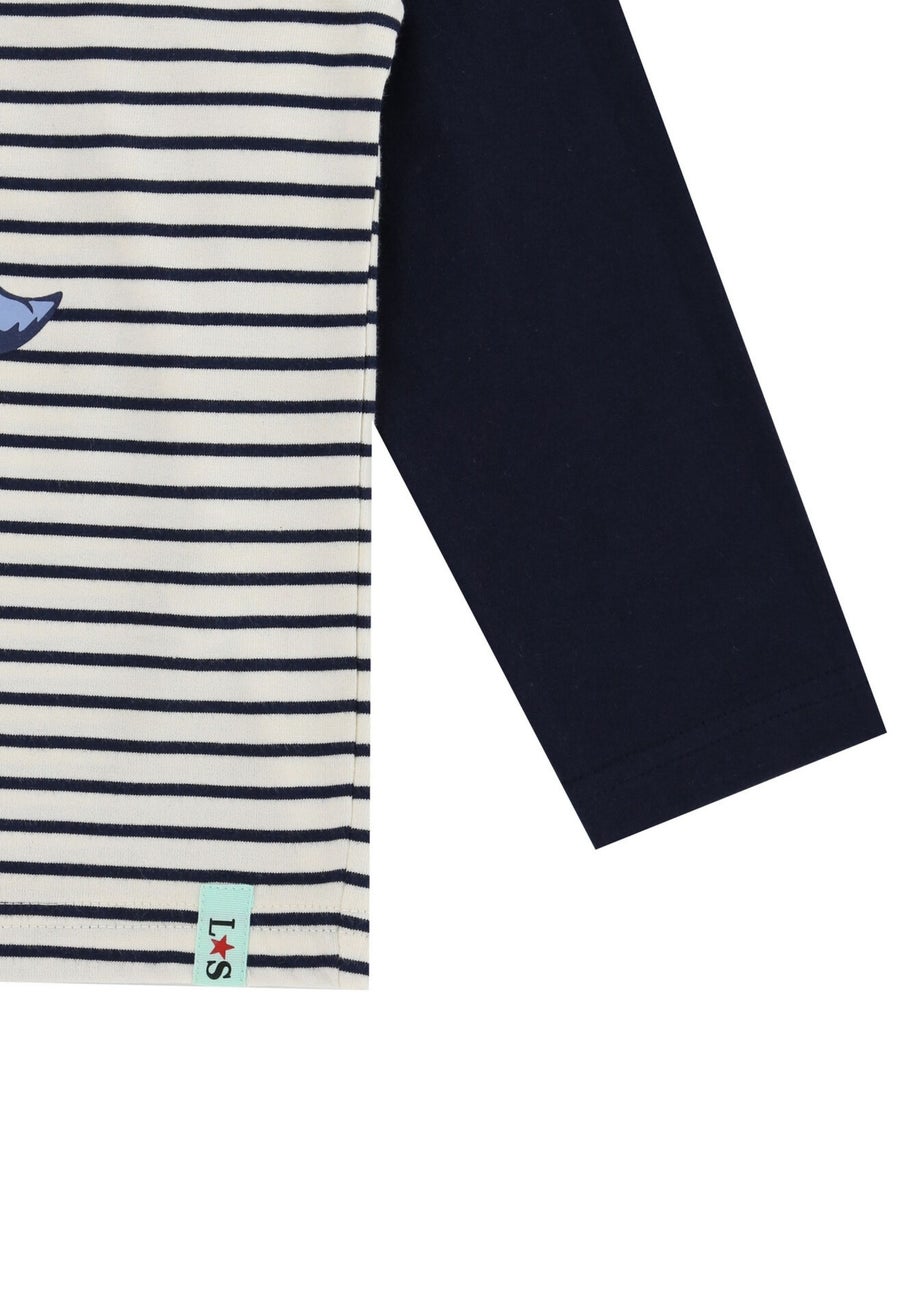 Lilly & Sid Organic Cotton Multicoloured Dinosaur Print Top (0-8 Years)