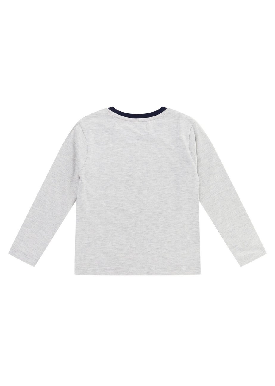 Lilly & Sid Grey Dinosaur Print Top (0-8 Years)