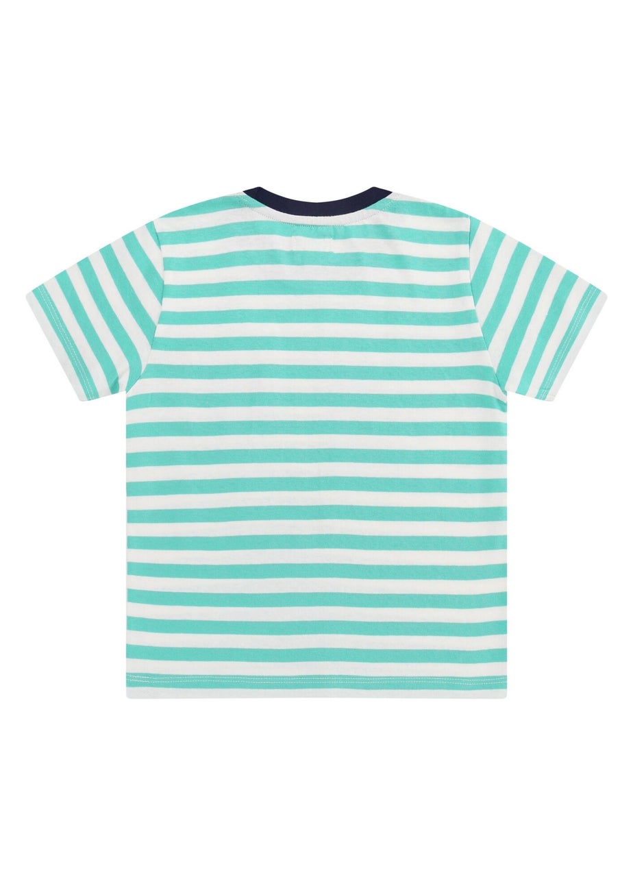 Lilly & Sid Green Sail The Seas Slogan T Shirt (0-8 Years)
