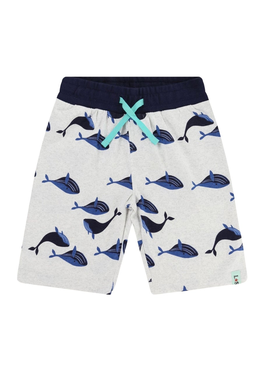 Lilly & Sid White Sea Dolphin Applique T Shirt (0-8 Years)