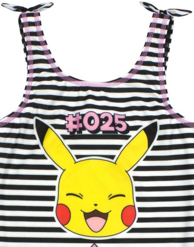 Pokemon Kids Pikachu 1 Piece Black Swimming Costume (4-12 Years)