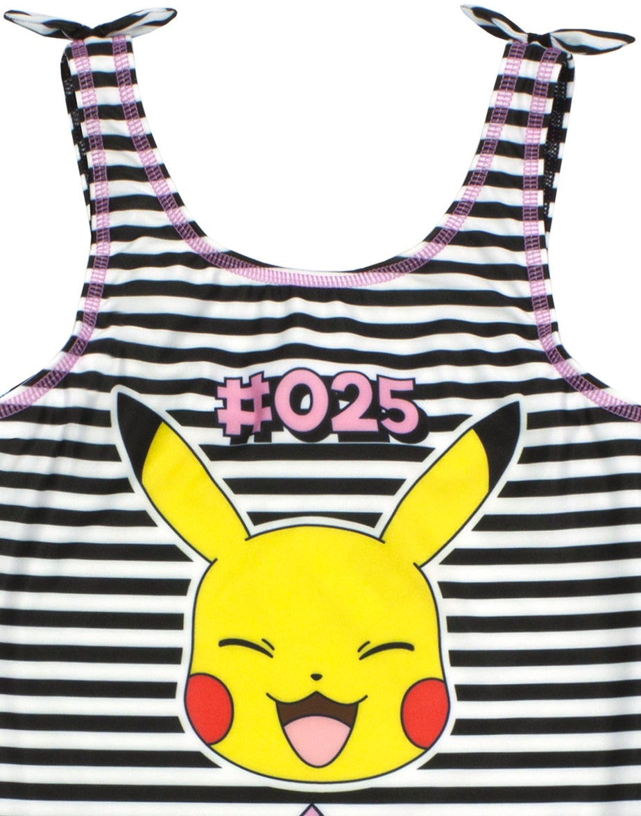 Pokemon Kids Pikachu 1 Piece Black Swimming Costume (4-12 Years)
