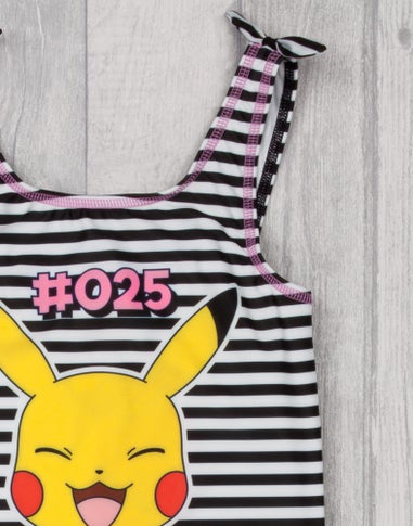 Pokemon Kids Pikachu 1 Piece Black Swimming Costume (4-12 Years)