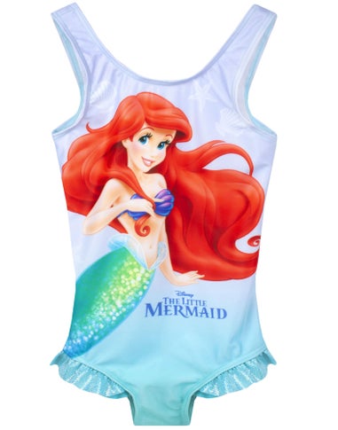 Disney Kids Blue Ariel Poncho Towel & Swimsuit Set (18 Months-8 Years)