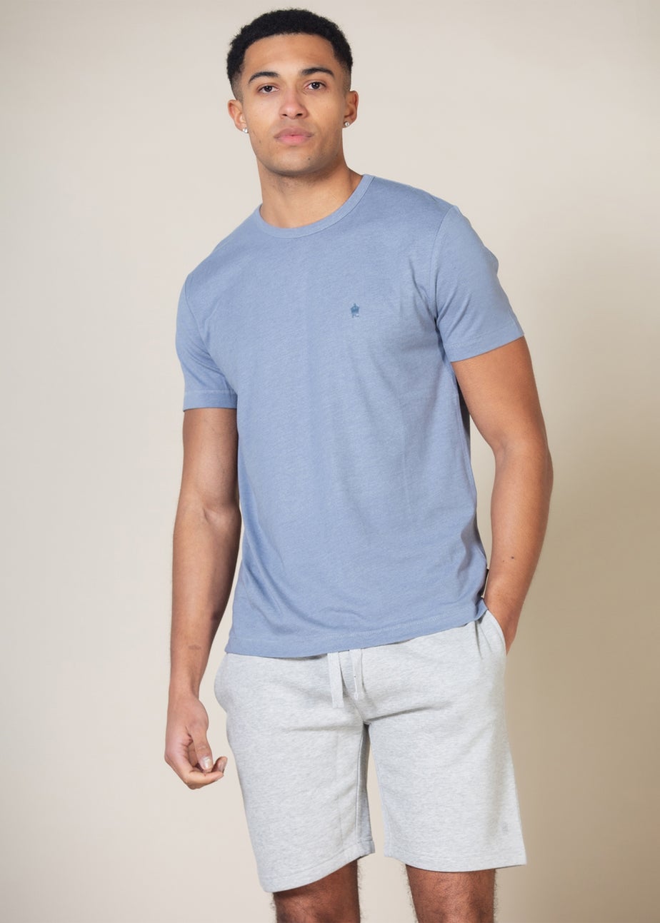 French Connection Navy Cotton Jersey Shorts 2 Pack