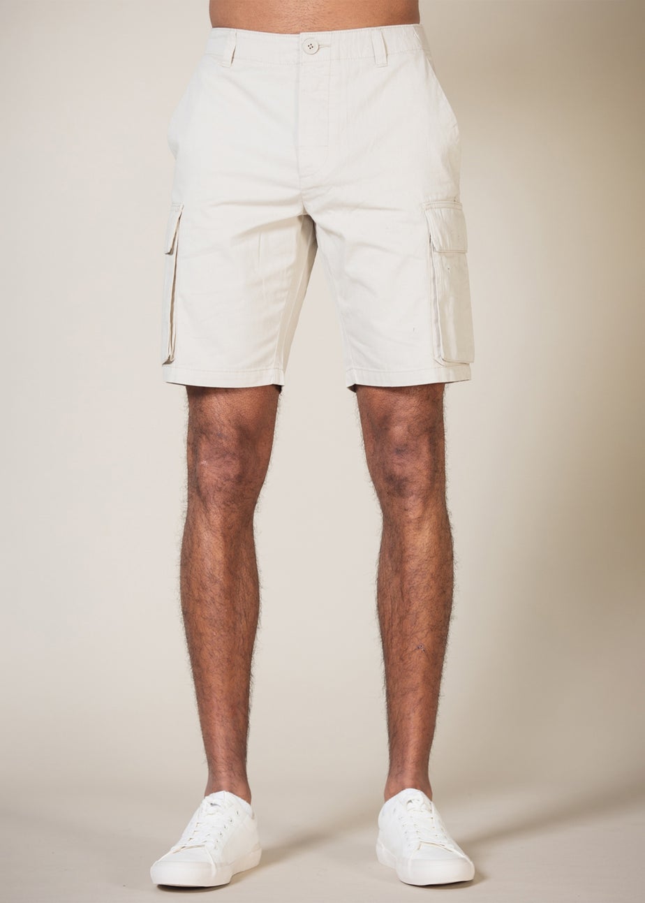 French Connection Navy Cotton Cargo Shorts 2 Pack