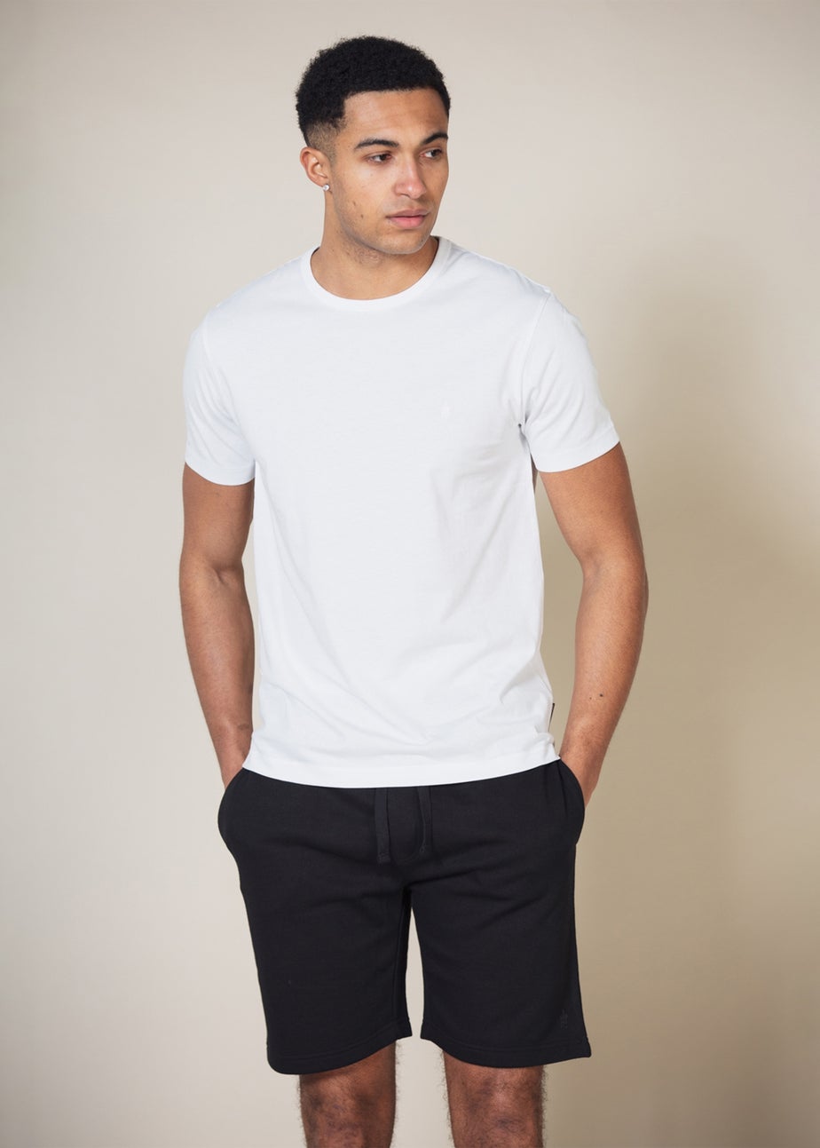 French Connection Black Cotton Jersey Shorts 3 Pack