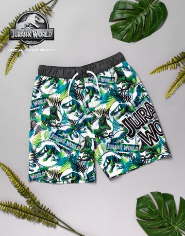 Jurassic World Kids Dinosaur Green Swim Shorts (4-12 Years)