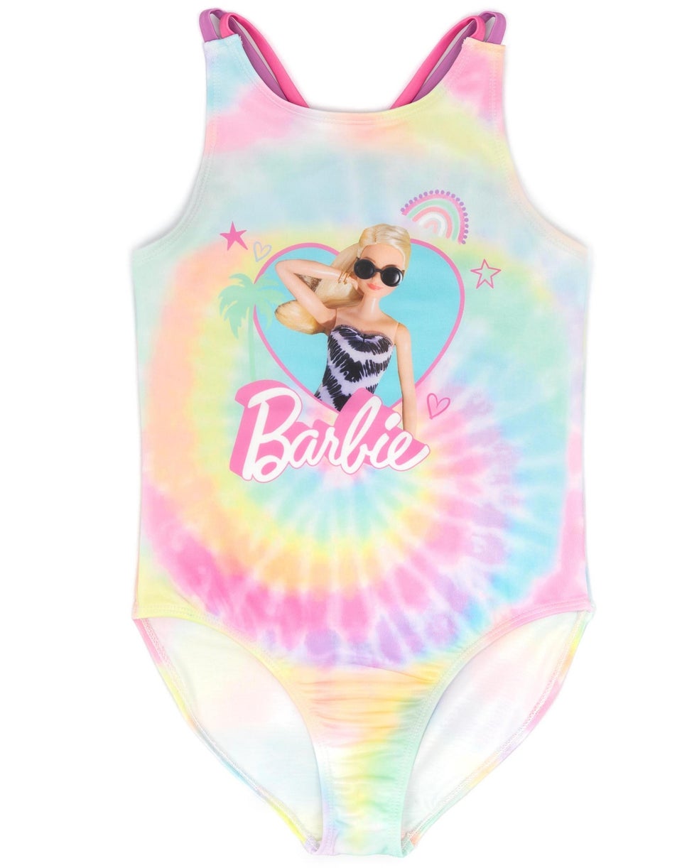 Barbie Kids Tie Dye 1 Piece Multi Coloured Swimsuit (3-12 Years)