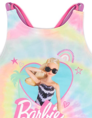 Barbie Kids Tie Dye 1 Piece Multi Coloured Swimsuit (3-12 Years)
